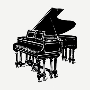 Black piano drawing clipart, music | Free PSD - rawpixel