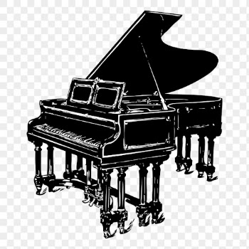 Black piano png sticker, music | Free PNG - rawpixel