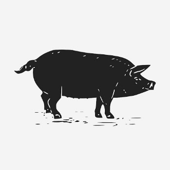 Black pig, farm animal illustration. | Free Photo Illustration - rawpixel