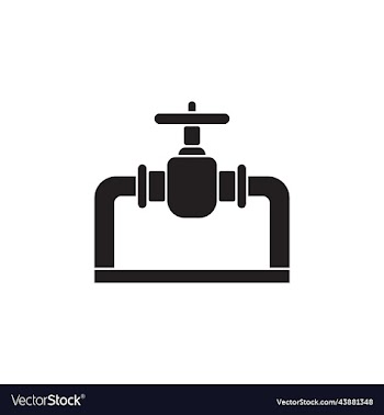 black pipeline solid icon