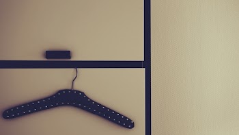 Black Plastic Hanger