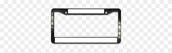 Black Plastic License Plate Frame - License Plate Frame