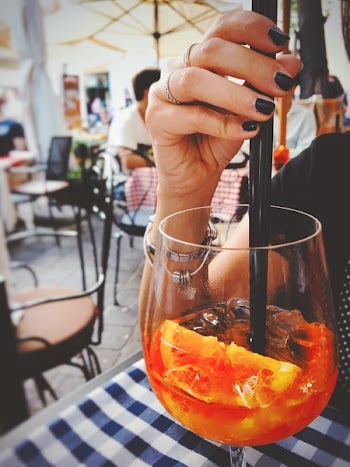 Black Plastic Straw on Hand