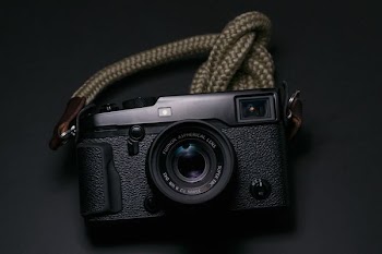 black point-and-shoot camera