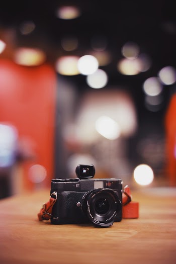 Black Point-and-shoot Camera Macro Photography