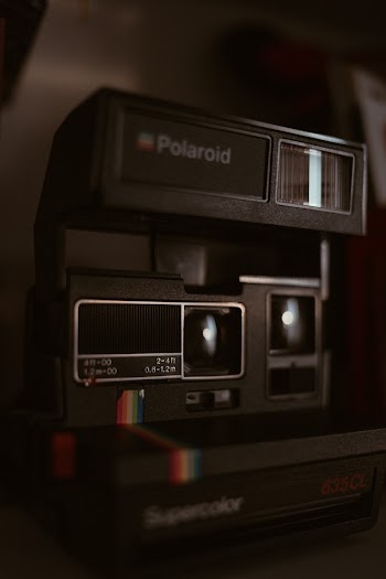 Black Polaroid Camera