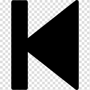 Black Previous Button PNG Image