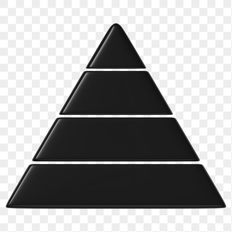Black pyramid png sticker, 3D | Free PNG - rawpixel