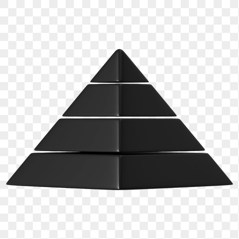 Black pyramid png sticker, 3D | Free PNG - rawpixel