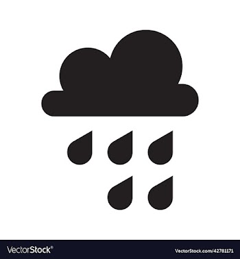 black rain solid icon or logo