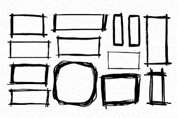 Black rectangle banner frame vector set