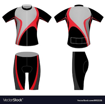 Black red t shirt vector image