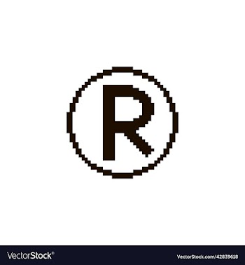 black registered trademark symbol