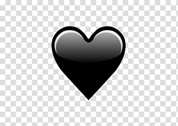 BLACK RESOURCES, black heart illustration transparent background PNG clipart