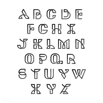 Black retro alphabets vector set | Free stock vector - 543506