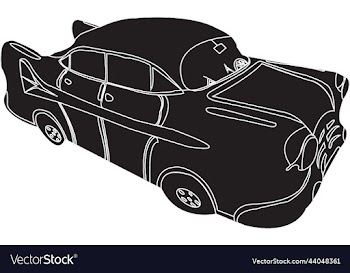 black retro car