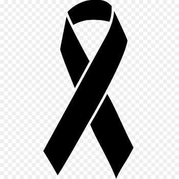 Black ribbon Awareness ribbon Cancer Mourning - first aid kit 