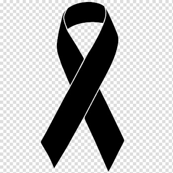 Black ribbon Awareness ribbon Melanoma Cancer, blackish transparent background PNG clipart
