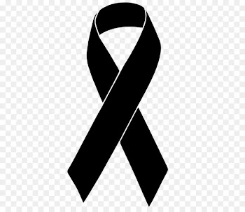 Black ribbon Awareness ribbon Mourning Red ribbon - ribbon 