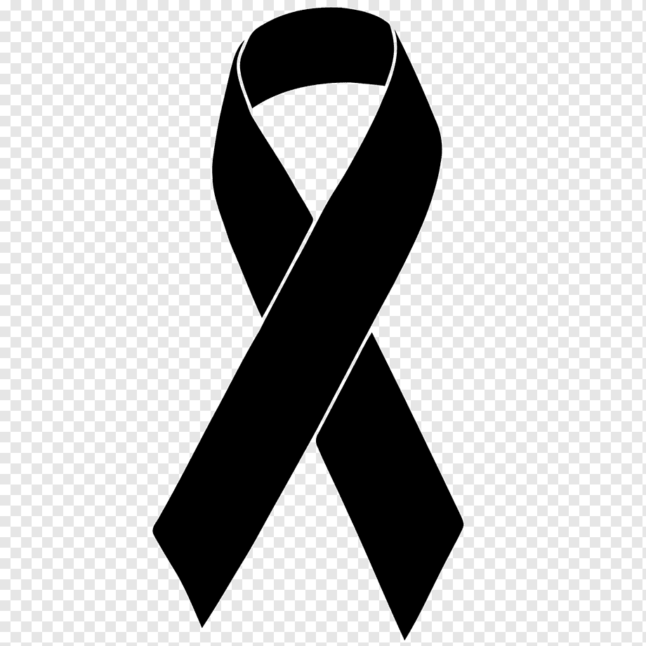 Black ribbon Awareness ribbon Mourning, ribbon, ribbon, logo, necktie png