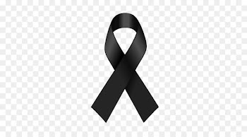 Black ribbon Awareness ribbon Red ribbon AIDS - BLACK RIBBON 