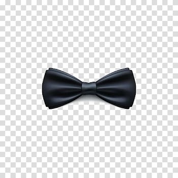 Black ribbon, Bow tie Black tie Necktie Shirt Formal wear, Black tie transparent background PNG clipart