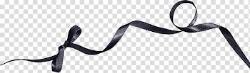 Black ribbon Encapsulated PostScript , bowknot transparent background PNG clipart