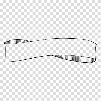 Black ribbon illustration, PicsArt Studio Sticker Aesthetics, doodles transparent background PNG clipart