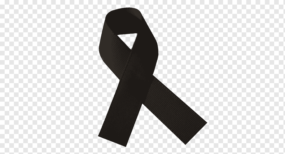 Black ribbon Mourning Grief Lazo, symbol, ribbon, white, sadness png