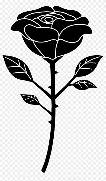 Black Rose Clip Art - Rose Clipart