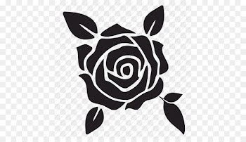 Black rose Silhouette Clip art - Svg Rose Free 