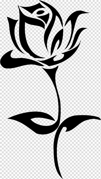 Black rose , Tattoo artist Flash Rose , pisces transparent background PNG clipart