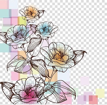 Black roses illustration, Painting Flower Drawing Euclidean , Artwork Flowers transparent background PNG clipart