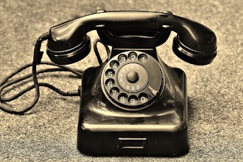 Black Rotary Telephone