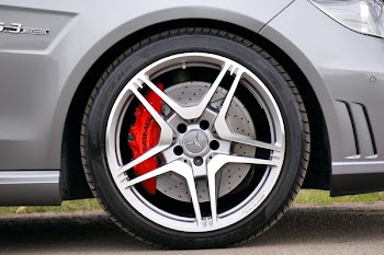 Black Rubber Mercedes Benz Automotive Wheel