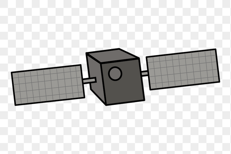 Black satellite png sticker illustration, | Free PNG - rawpixel