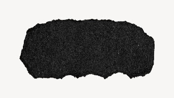 Black scrap paper collage element, | Free PSD - rawpixel