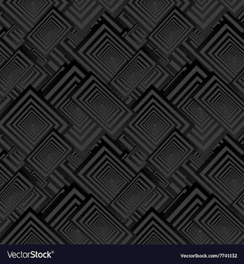 Black seamless rectangle pattern background vector image