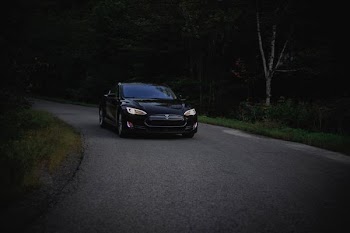 black sedan