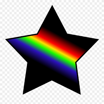 Black Shooting Star Clipart Png 14 - Rainbow Star Transparent Png ...