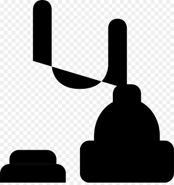 Black Silhouette Product design Finger - vacuuming icon 