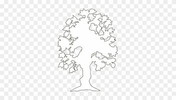 Black, Simple, Outline, Drawing, Silhouette, Tree - Outline Of A Tree