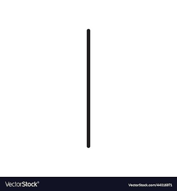 black single vertical line