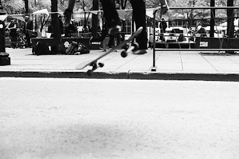 black skateboard