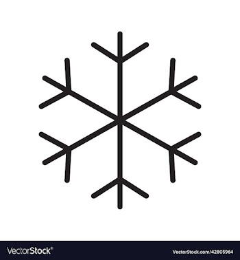 black snowflake icon or logo