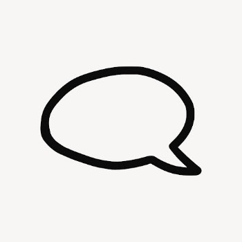 Black speech bubble doodle, collage | Free Vector - rawpixel