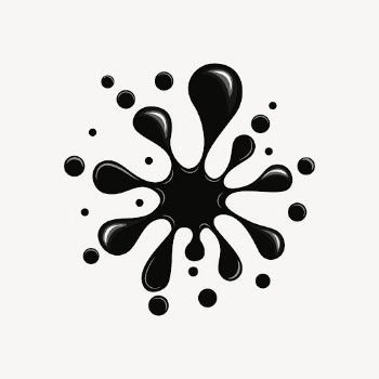 Black splash clipart, texture illustration | Free Vector - rawpixel