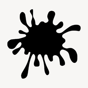 Black splash collage element, creative | Free PSD - rawpixel