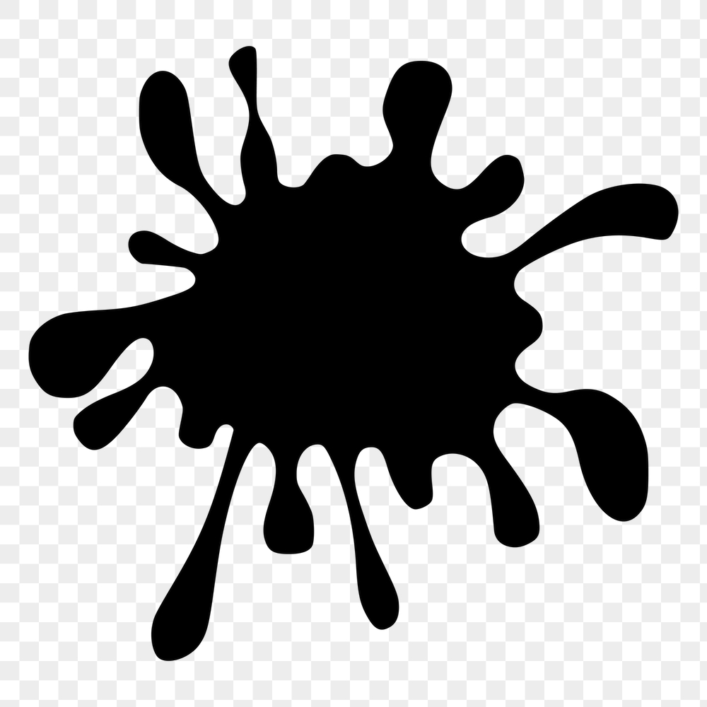 Black splash png sticker, creative | Free PNG - rawpixel