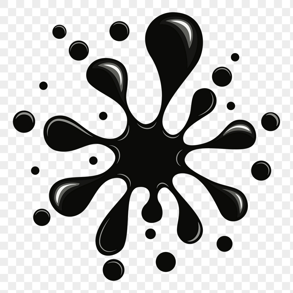 Black splash png sticker, texture | Free PNG - rawpixel